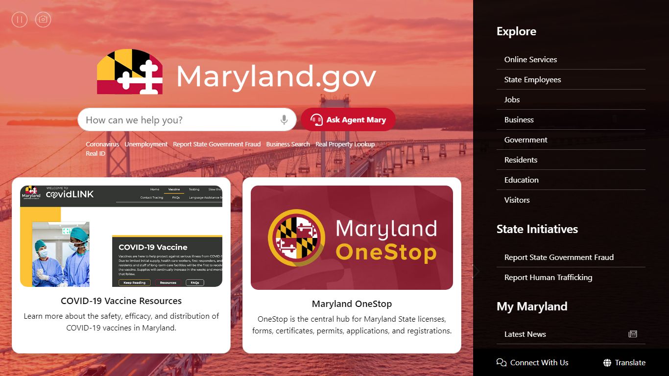 Maryland.gov - Official Website of the State of Maryland